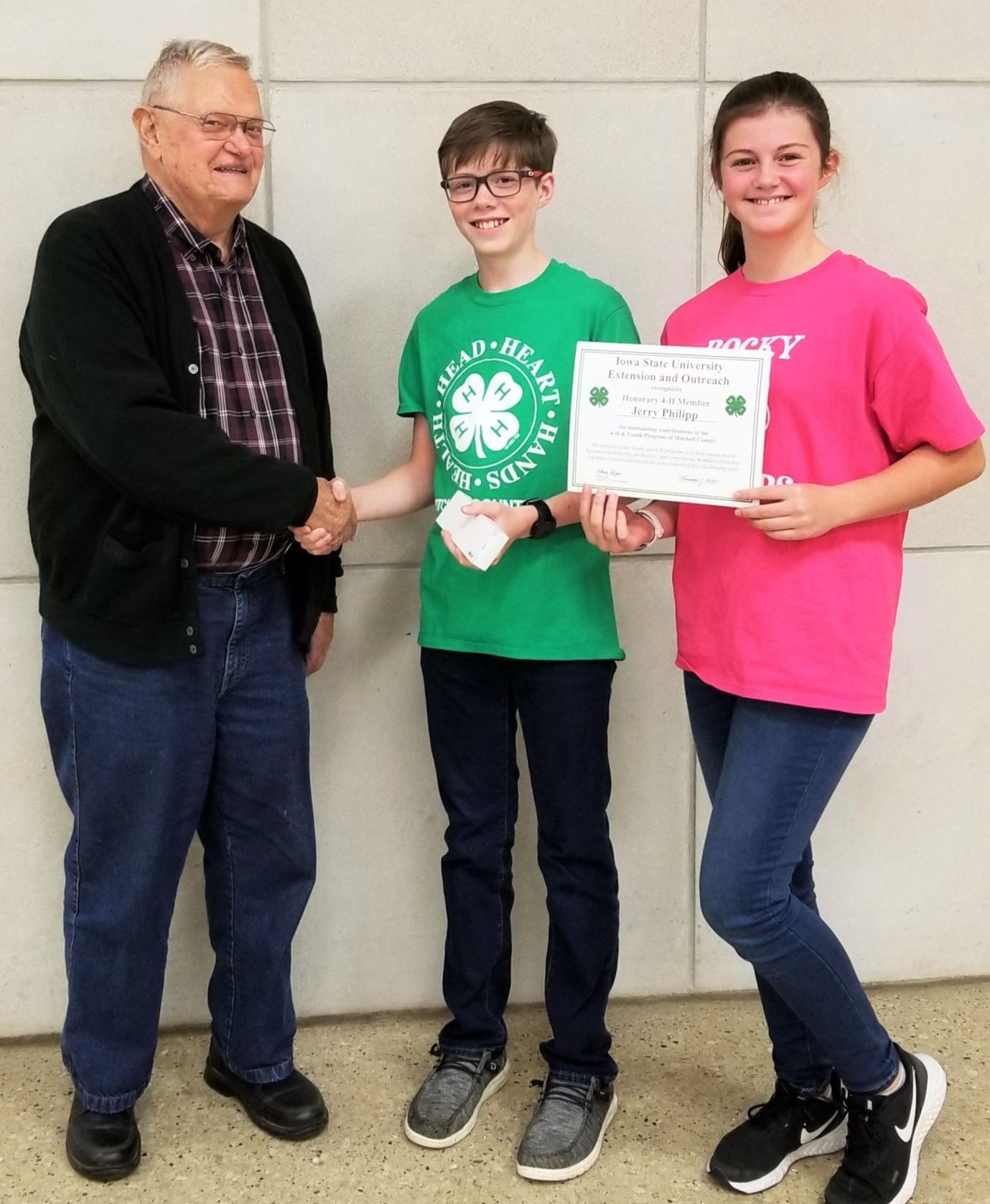 Jerry Philipp honorary 4-H member